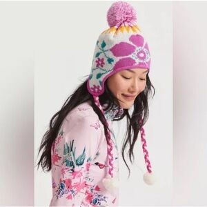 Love shack fancy x bogner sandy apres ski beanie new